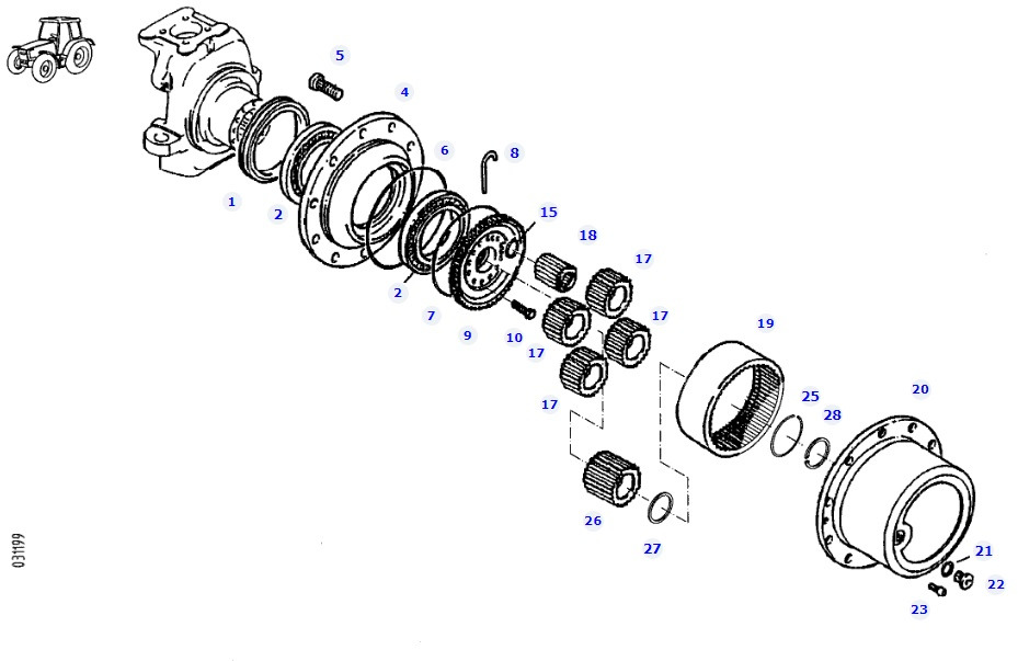 Fendt 927 930 933 936 - wałek słoneczny przekładni 926301020100 - חלקי חילוף עבור מכונת בנייה: תמונה 1 Fendt 927 930 933 936 - wałek słoneczny przekładni 926301020100 - חלקי חילוף עבור מכונת בנייה: תמונה 1