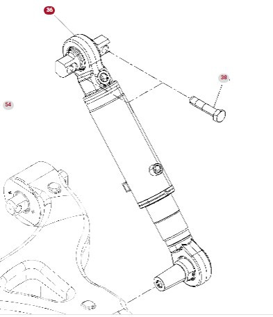 Fendt 930 933 936 939 942 GEN 7 Siłownik Zawieszenia Dolnego Amortyzator CZĘŚCI H218PB0520090 - בולם זעזועים עבור מכונה חקלאית: תמונה 1 Fendt 930 933 936 939 942 GEN 7 Siłownik Zawieszenia Dolnego Amortyzator CZĘŚCI H218PB0520090 - בולם זעזועים עבור מכונה חקלאית: תמונה 1