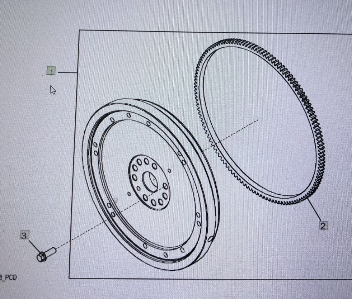 JOHN DEERE DZ103007/koło zamachowe/8345R 7230R 7250R 7310R 8320RT 8335R 8360R 9370R - גלגל תנופה עבור מכונה חקלאית: תמונה 1 JOHN DEERE DZ103007/koło zamachowe/8345R 7230R 7250R 7310R 8320RT 8335R 8360R 9370R - גלגל תנופה עבור מכונה חקלאית: תמונה 1