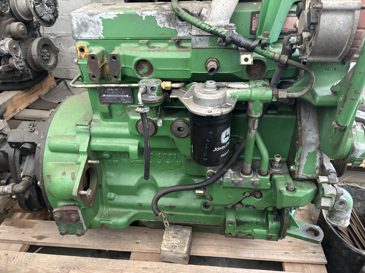 John Deere 3200, 3220, 3400 Silnik Słupek Blok Koło Zamachowe Kolektor Wał Wałek 4045HZ275 - גלגל תנופה עבור מכונה חקלאית: תמונה 4 John Deere 3200, 3220, 3400 Silnik Słupek Blok Koło Zamachowe Kolektor Wał Wałek 4045HZ275 - גלגל תנופה עבור מכונה חקלאית: תמונה 4