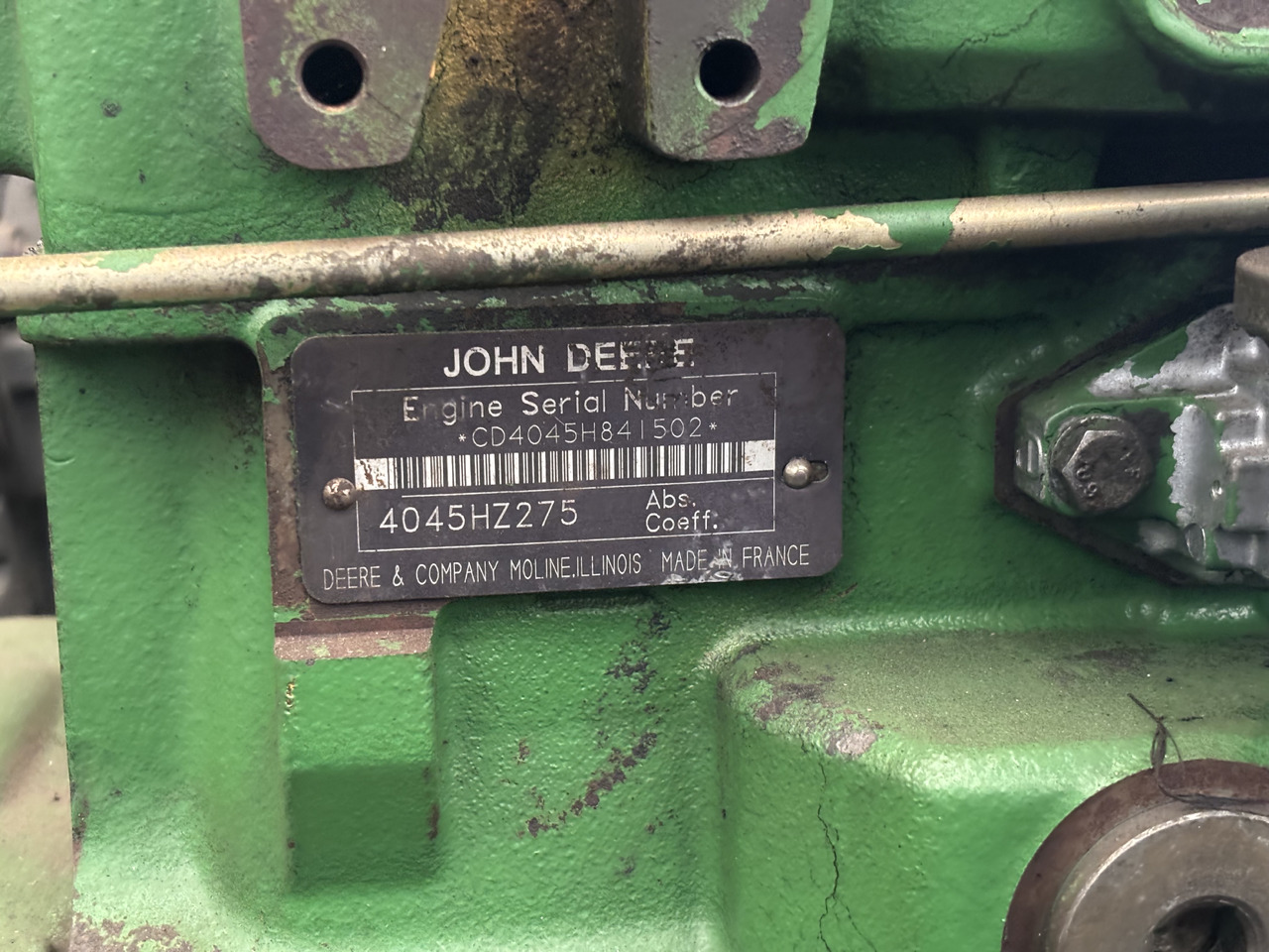 John Deere 3200, 3220, 3400 Silnik Słupek Blok Koło Zamachowe Kolektor Wał Wałek 4045HZ275 - גלגל תנופה עבור מכונה חקלאית: תמונה 5 John Deere 3200, 3220, 3400 Silnik Słupek Blok Koło Zamachowe Kolektor Wał Wałek 4045HZ275 - גלגל תנופה עבור מכונה חקלאית: תמונה 5