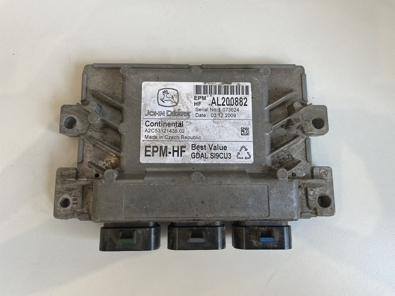 John Deere 6230 7230 - sterownik moduł kontroler zasilania PC6 AL200882 AH224251 - ECU עבור מכונה חקלאית: תמונה 1 John Deere 6230 7230 - sterownik moduł kontroler zasilania PC6 AL200882 AH224251 - ECU עבור מכונה חקלאית: תמונה 1