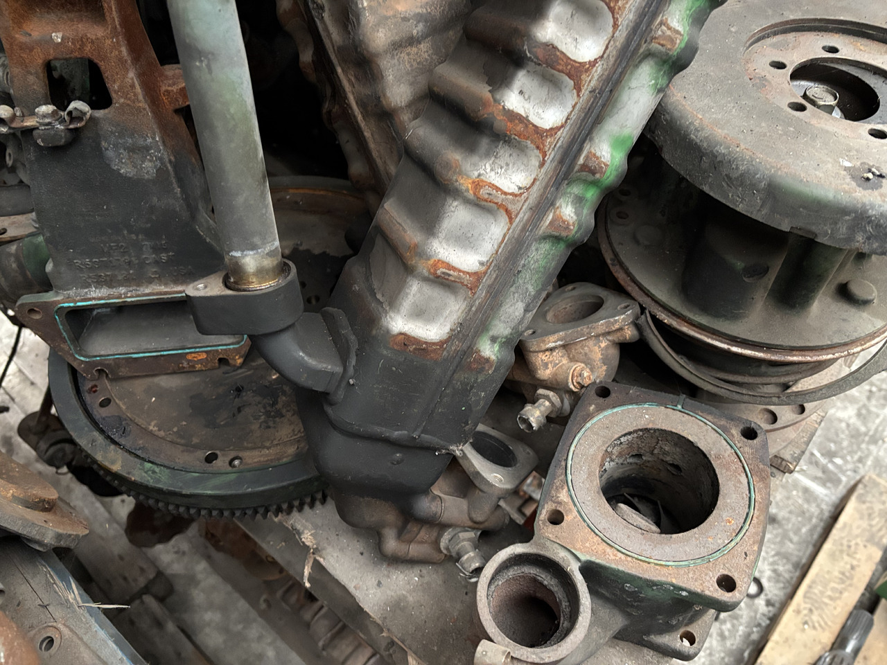 John Deere 7230 7280 8260 8310 9370 670 Silnik Blok Koło Zamachowe CZĘŚCI RE538143 R537181 - גלגל תנופה עבור מכונה חקלאית: תמונה 3 John Deere 7230 7280 8260 8310 9370 670 Silnik Blok Koło Zamachowe CZĘŚCI RE538143 R537181 - גלגל תנופה עבור מכונה חקלאית: תמונה 3