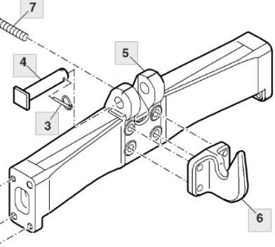 John Deere 7830 Belka Poprzeczna R177772 - מסגרת/ שלדה עבור מכונה חקלאית: תמונה 2 John Deere 7830 Belka Poprzeczna R177772 - מסגרת/ שלדה עבור מכונה חקלאית: תמונה 2