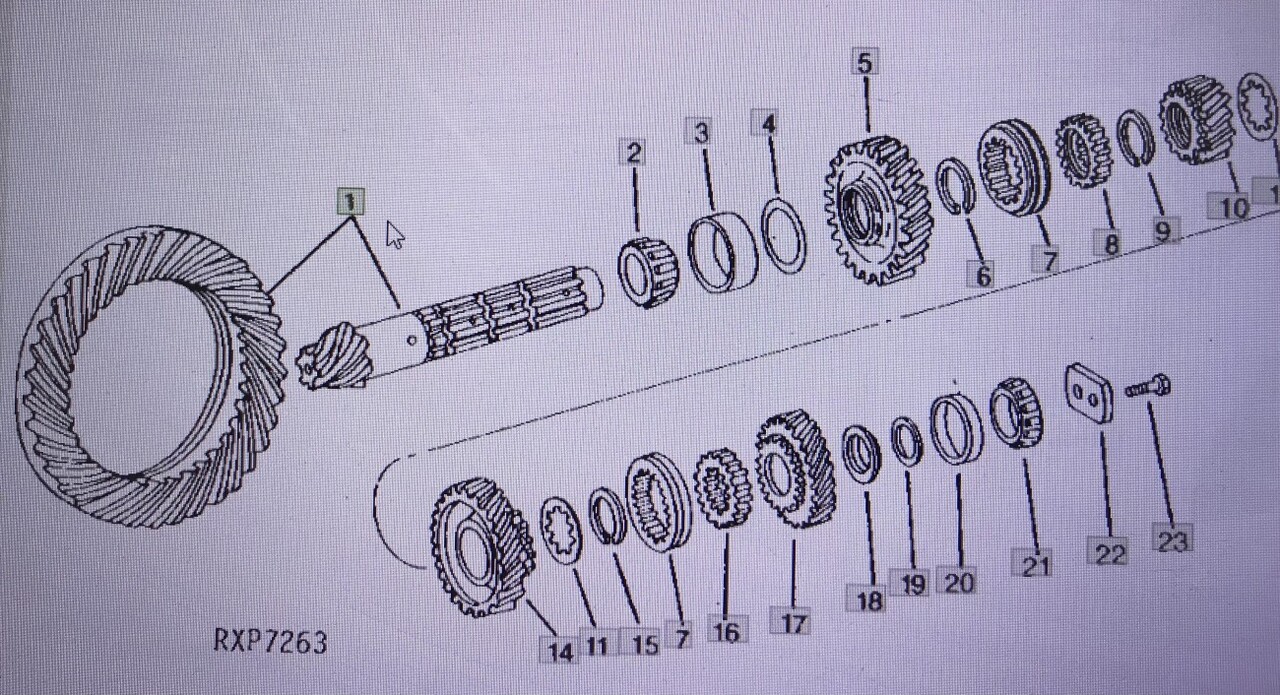 John Deere AR 94319/wałek ataku-koło talerzowe/John Deere 4555/4755/4955 Nr części AR94319 - תמסורת עבור מכונה חקלאית: תמונה 1 John Deere AR 94319/wałek ataku-koło talerzowe/John Deere 4555/4755/4955 Nr części AR94319 - תמסורת עבור מכונה חקלאית: תמונה 1