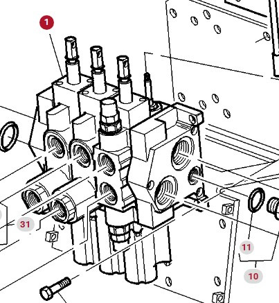 Massey Ferguson 8160 Rozdzielacz Hydrauliczny 3 CZĘŚCI 3713021M93 - שסתום הידרולי עבור מכונה חקלאית: תמונה 2 Massey Ferguson 8160 Rozdzielacz Hydrauliczny 3 CZĘŚCI 3713021M93 - שסתום הידרולי עבור מכונה חקלאית: תמונה 2