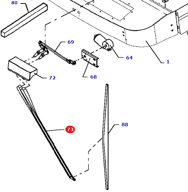 Massey Fergusson MF 30 32 - silnik wycieraczki D45080042 - מגב עבור מכונה חקלאית: תמונה 1 Massey Fergusson MF 30 32 - silnik wycieraczki D45080042 - מגב עבור מכונה חקלאית: תמונה 1
