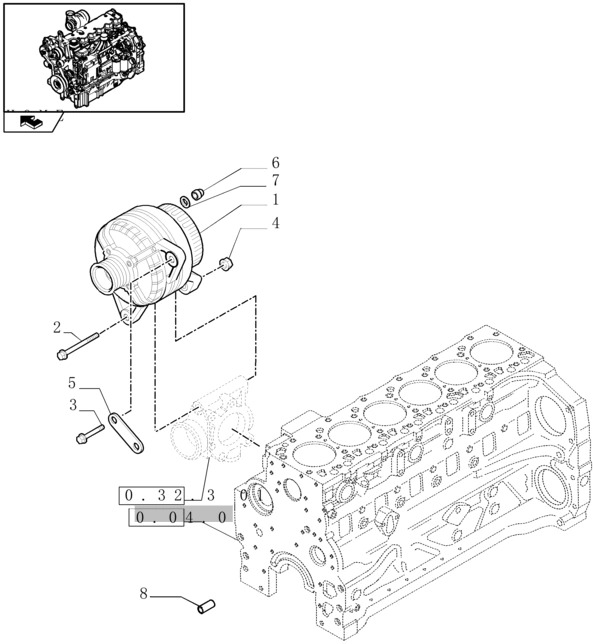 New Holland T6010 Alternator 14v, 150a, w/ pulley 84141453 - אלטרנטור עבור מכונה חקלאית: תמונה 1 New Holland T6010 Alternator 14v, 150a, w/ pulley 84141453 - אלטרנטור עבור מכונה חקלאית: תמונה 1
