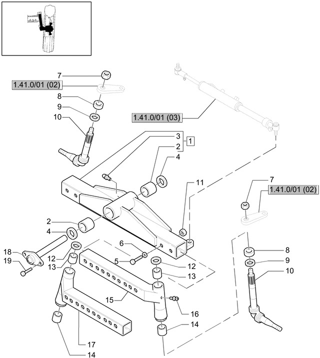 New Holland T6010 Oś przednia 82010793 - סרן קדמי עבור טרקטור חקלאי: תמונה 1 New Holland T6010 Oś przednia 82010793 - סרן קדמי עבור טרקטור חקלאי: תמונה 1