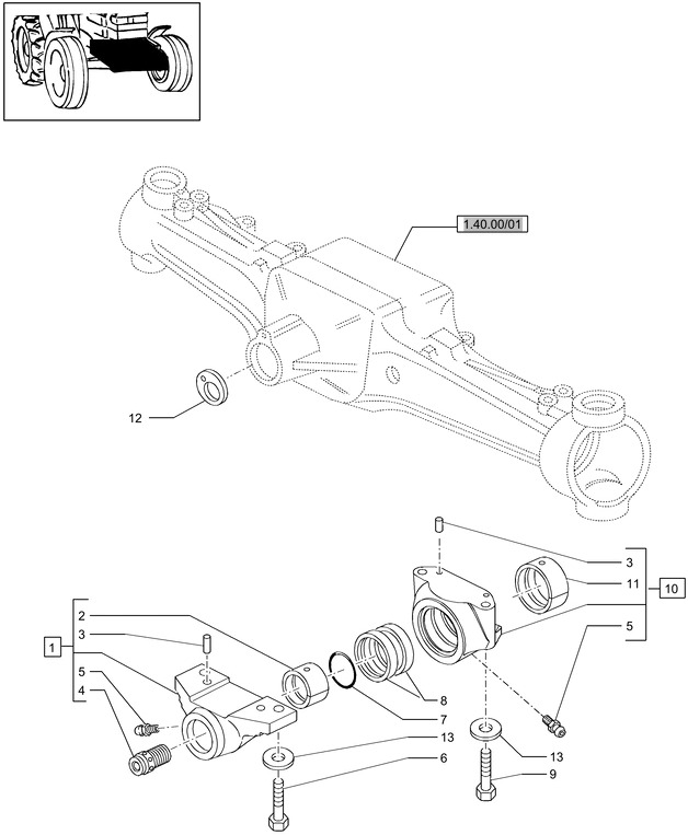 New Holland T6010 T6090 T6070 Czop zawieszenia obr 87311589 - מתלה עבור טרקטור חקלאי: תמונה 1 New Holland T6010 T6090 T6070 Czop zawieszenia obr 87311589 - מתלה עבור טרקטור חקלאי: תמונה 1
