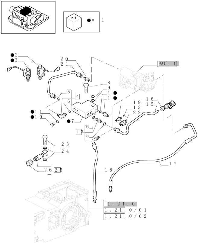 New Holland T6010 Zawór hamulca 5196175 - שסתום בלמים עבור מכונה חקלאית: תמונה 1 New Holland T6010 Zawór hamulca 5196175 - שסתום בלמים עבור מכונה חקלאית: תמונה 1