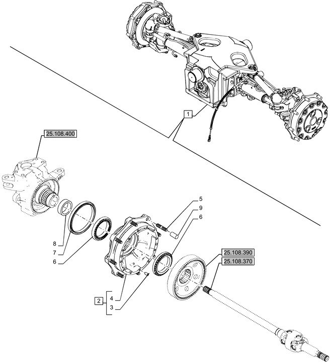 New Holland T6070 Piasta 47924204 - רכזת גלגלים עבור טרקטור חקלאי: תמונה 1 New Holland T6070 Piasta 47924204 - רכזת גלגלים עבור טרקטור חקלאי: תמונה 1