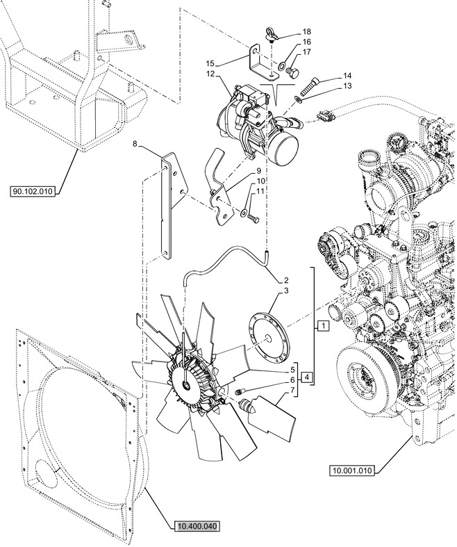 New Holland T6070 Wentylator 9 blades, 620mm od, cw rotation 47569427 - מאוורר עבור טרקטור חקלאי: תמונה 1 New Holland T6070 Wentylator 9 blades, 620mm od, cw rotation 47569427 - מאוורר עבור טרקטור חקלאי: תמונה 1