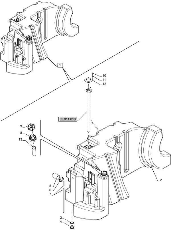 New Holland T6070 Zbiornik paliwa 48173124 - מכל דלק עבור מכונה חקלאית: תמונה 1 New Holland T6070 Zbiornik paliwa 48173124 - מכל דלק עבור מכונה חקלאית: תמונה 1