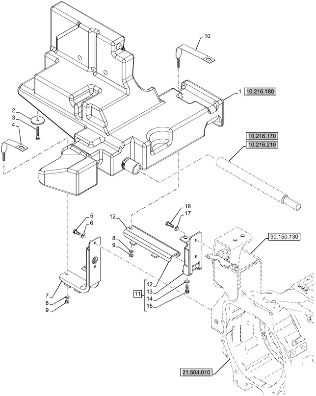 New Holland T6070 Zbiornik paliwa 84601038 - מכל דלק עבור מכונה חקלאית: תמונה 1 New Holland T6070 Zbiornik paliwa 84601038 - מכל דלק עבור מכונה חקלאית: תמונה 1