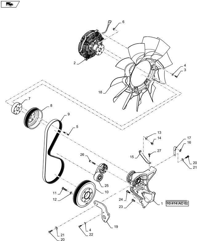 New Holland T6090 Koło pasowe 84402628 - מנוע וחלקים עבור טרקטור חקלאי: תמונה 1 New Holland T6090 Koło pasowe 84402628 - מנוע וחלקים עבור טרקטור חקלאי: תמונה 1