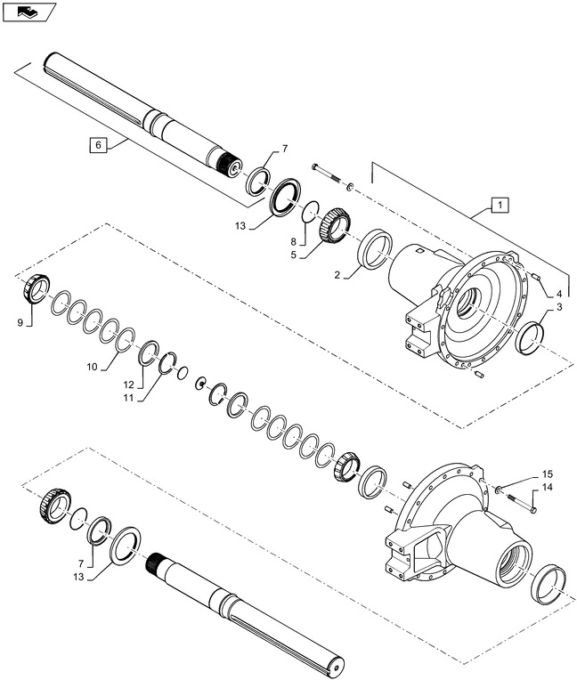 New Holland T6090 Oś tylna 1342484C4 - סרן אחורי עבור טרקטור חקלאי: תמונה 1 New Holland T6090 Oś tylna 1342484C4 - סרן אחורי עבור טרקטור חקלאי: תמונה 1