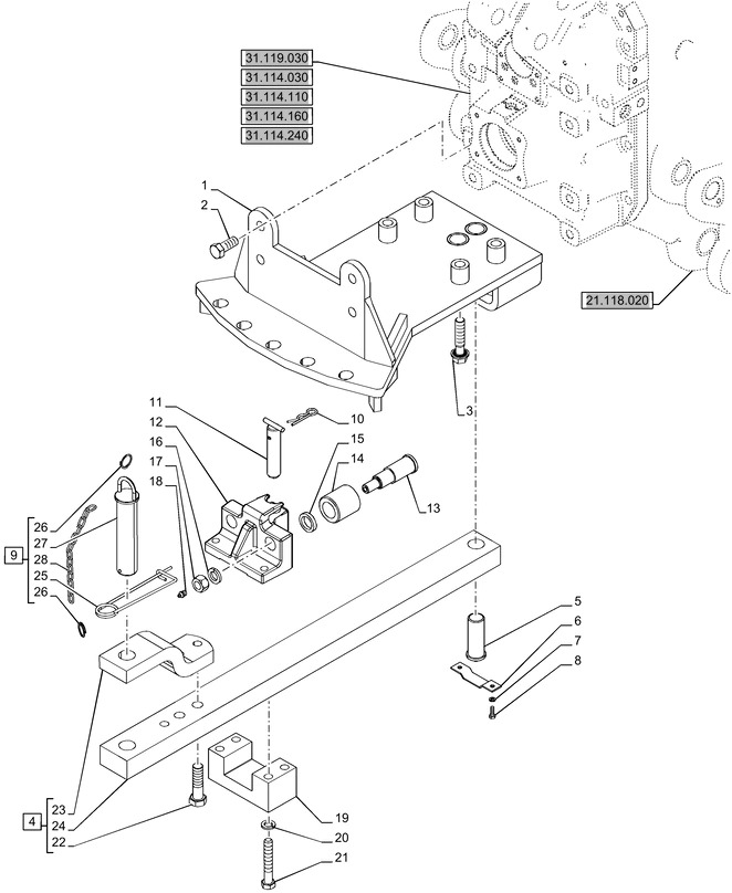 New Holland T6090 T6070 Płyta 82035866 - חלקי חילוף עבור טרקטור חקלאי: תמונה 1 New Holland T6090 T6070 Płyta 82035866 - חלקי חילוף עבור טרקטור חקלאי: תמונה 1