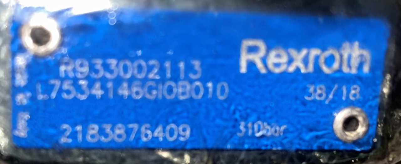 Pompa Rexroth R933002113 | L7534146GIOB010 - משאבה הידרולית עבור מכונה חקלאית: תמונה 1 Pompa Rexroth R933002113 | L7534146GIOB010 - משאבה הידרולית עבור מכונה חקלאית: תמונה 1