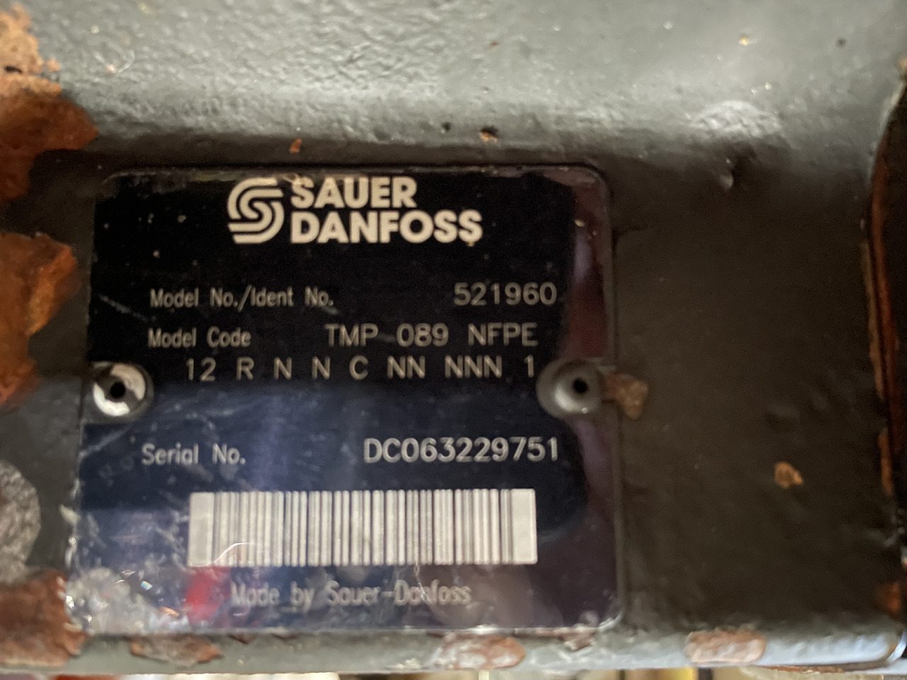 Pompa jazdy hydrostat Sauer Danfoss 521960 TMP-089 NFPE - משאבה הידרולית עבור מכונה חקלאית: תמונה 5 Pompa jazdy hydrostat Sauer Danfoss 521960 TMP-089 NFPE - משאבה הידרולית עבור מכונה חקלאית: תמונה 5
