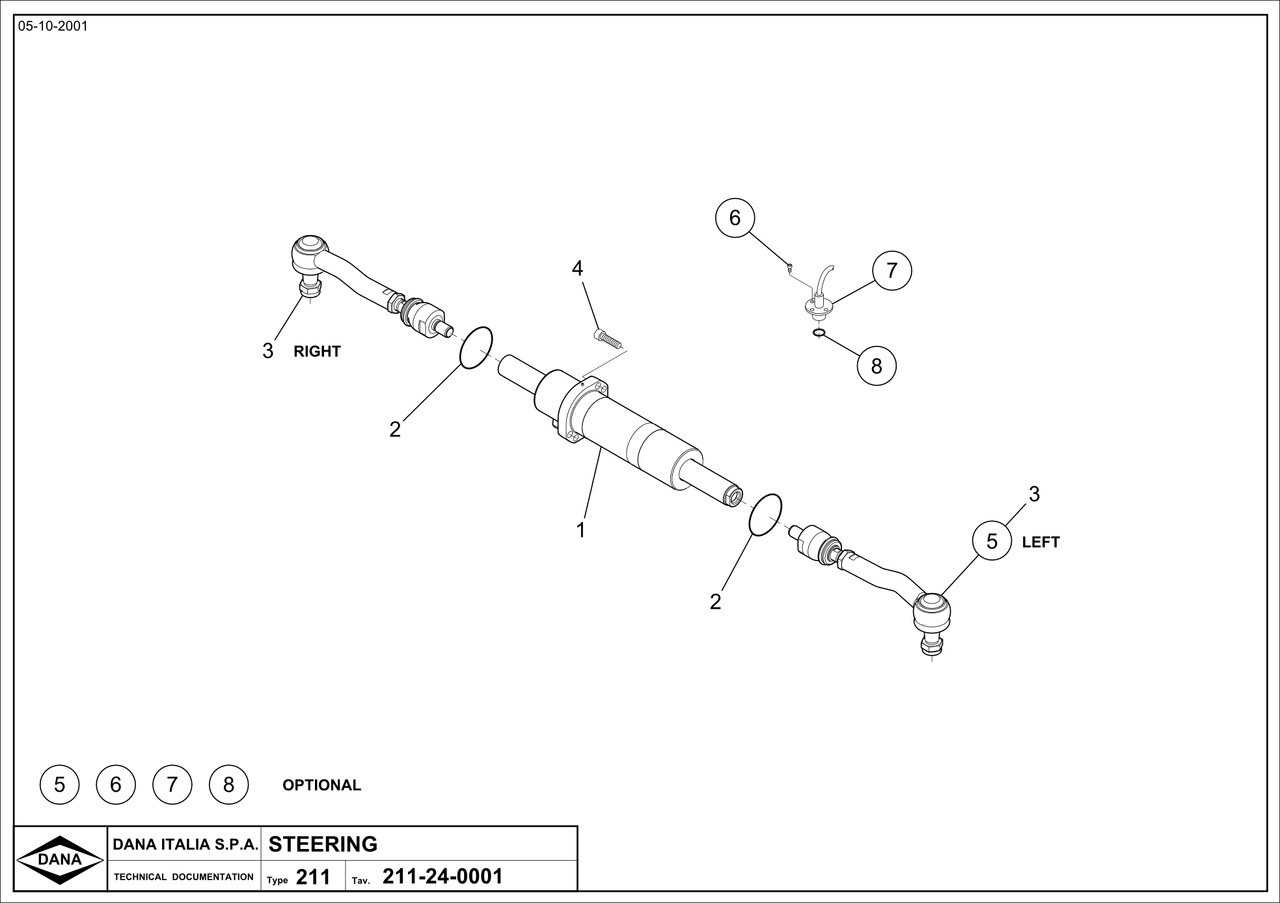 SPICER 311/211/174 Sterowanie Drążek Przegub Cylinder CZĘŚCI - צילינדר הידרולי עבור מכונה חקלאית: תמונה 2 SPICER 311/211/174 Sterowanie Drążek Przegub Cylinder CZĘŚCI - צילינדר הידרולי עבור מכונה חקלאית: תמונה 2