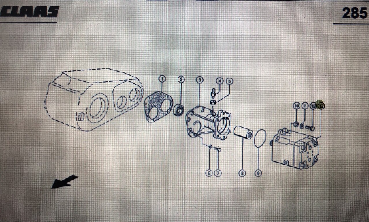 Silnik hydrauliczny Claas Mega 370-340 Nr 13 na rys katalogowym Nr katalogowy 000 669 119 0 - מנוע הידרולי עבור מקצרת קומבינה: תמונה 1 Silnik hydrauliczny Claas Mega 370-340 Nr 13 na rys katalogowym Nr katalogowy 000 669 119 0 - מנוע הידרולי עבור מקצרת קומבינה: תמונה 1