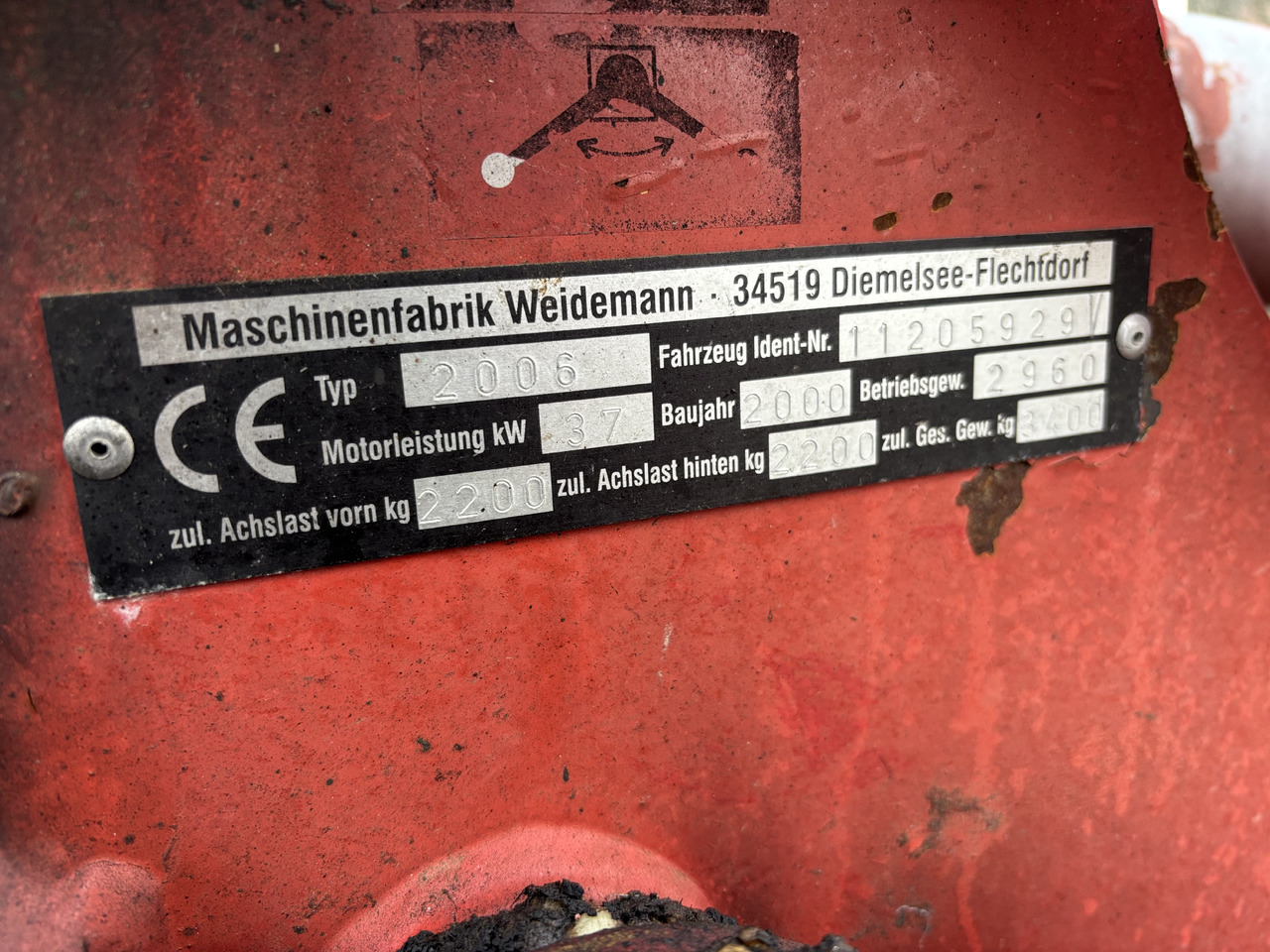 Weidemann 2006 2000rok Obciążnik Tylny Dociążenie Zderzak CZĘŚCI - גוף וחלק חיצוני עבור מפעיל טלסקופי: תמונה 1 Weidemann 2006 2000rok Obciążnik Tylny Dociążenie Zderzak CZĘŚCI - גוף וחלק חיצוני עבור מפעיל טלסקופי: תמונה 1