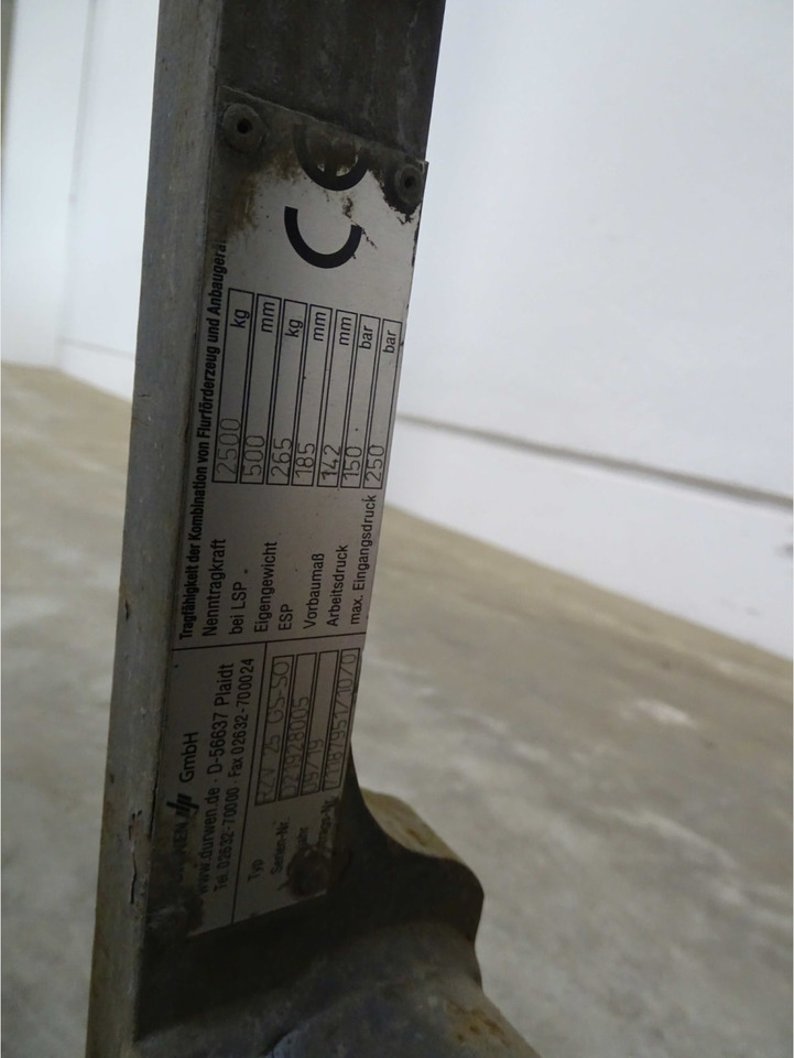 Durwen RZV25 GS-50 - צרופה עבור ציוד לטיפול בחומרים: תמונה 2 Durwen RZV25 GS-50 - צרופה עבור ציוד לטיפול בחומרים: תמונה 2