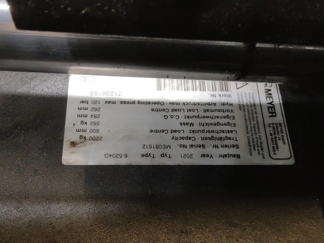 Meyer 6-5204G - צרופה עבור ציוד לטיפול בחומרים: תמונה 2 Meyer 6-5204G - צרופה עבור ציוד לטיפול בחומרים: תמונה 2