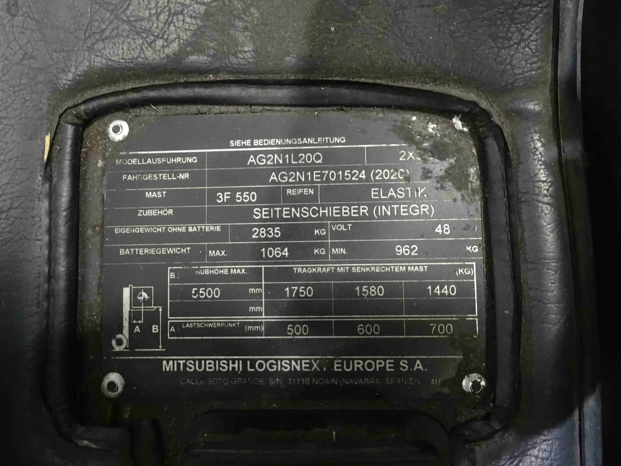 Mitsubishi AG2N1L20Q - מלגזה חשמלית: תמונה 2 Mitsubishi AG2N1L20Q - מלגזה חשמלית: תמונה 2