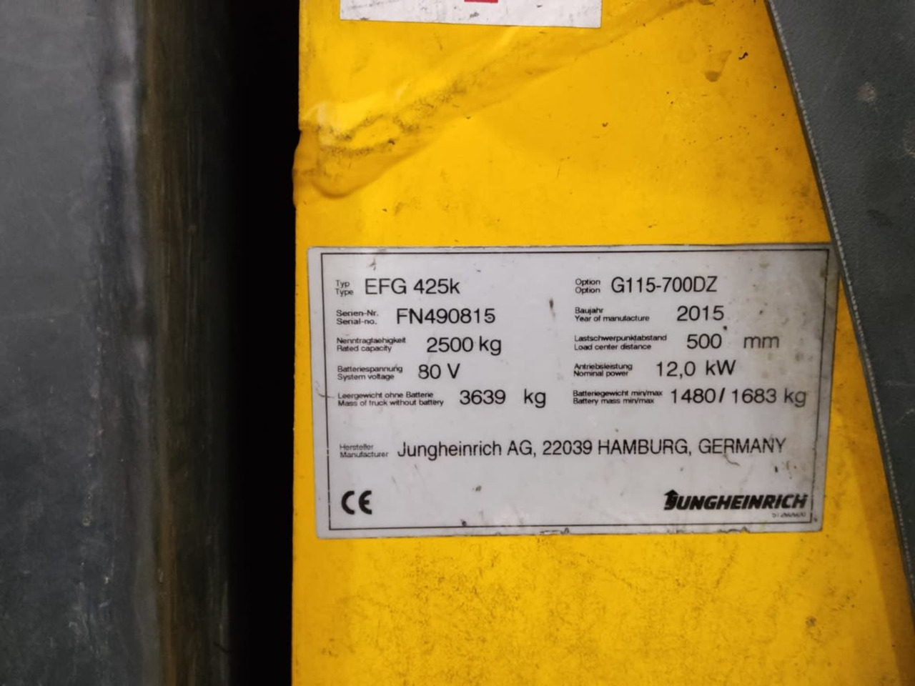 Package 4: JUNGHEINRICH EFG425k & EFG550 - מלגזה חשמלית: תמונה 3 Package 4: JUNGHEINRICH EFG425k & EFG550 - מלגזה חשמלית: תמונה 3