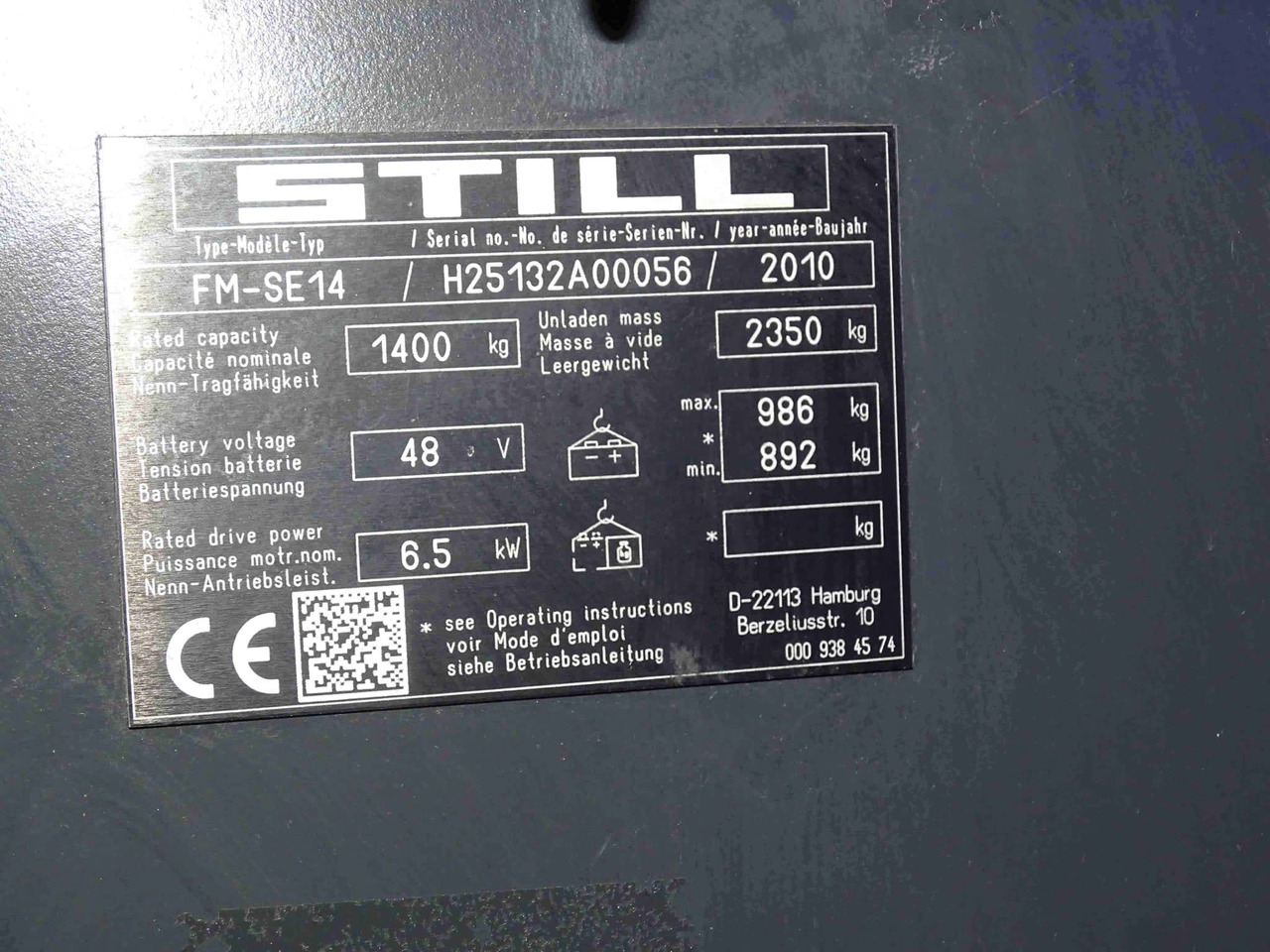 STILL FM-SE14 - משאית הגעה: תמונה 3 STILL FM-SE14 - משאית הגעה: תמונה 3
