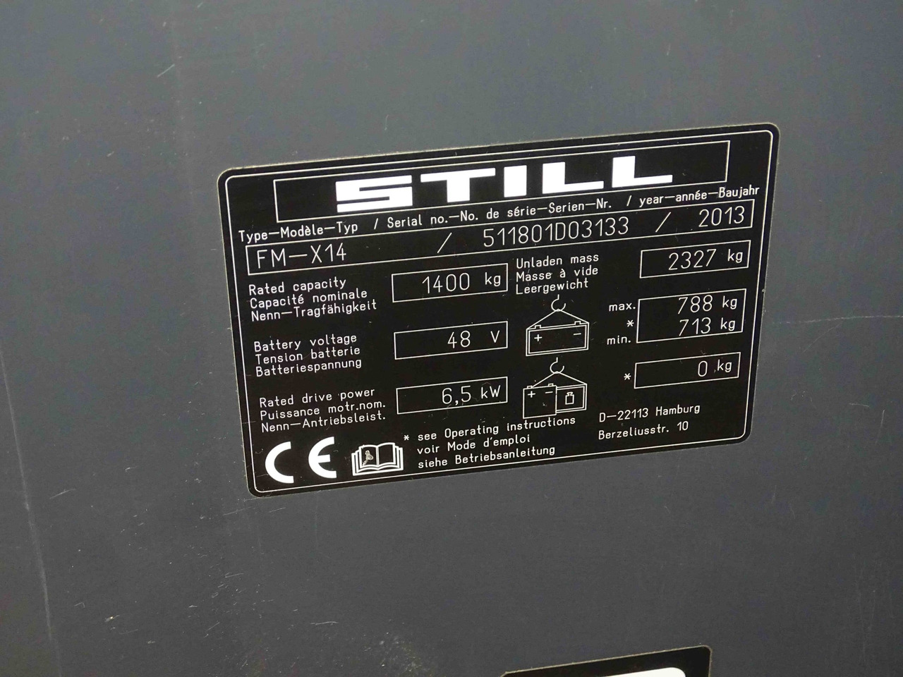 STILL FM-X14 - משאית הגעה: תמונה 2 STILL FM-X14 - משאית הגעה: תמונה 2