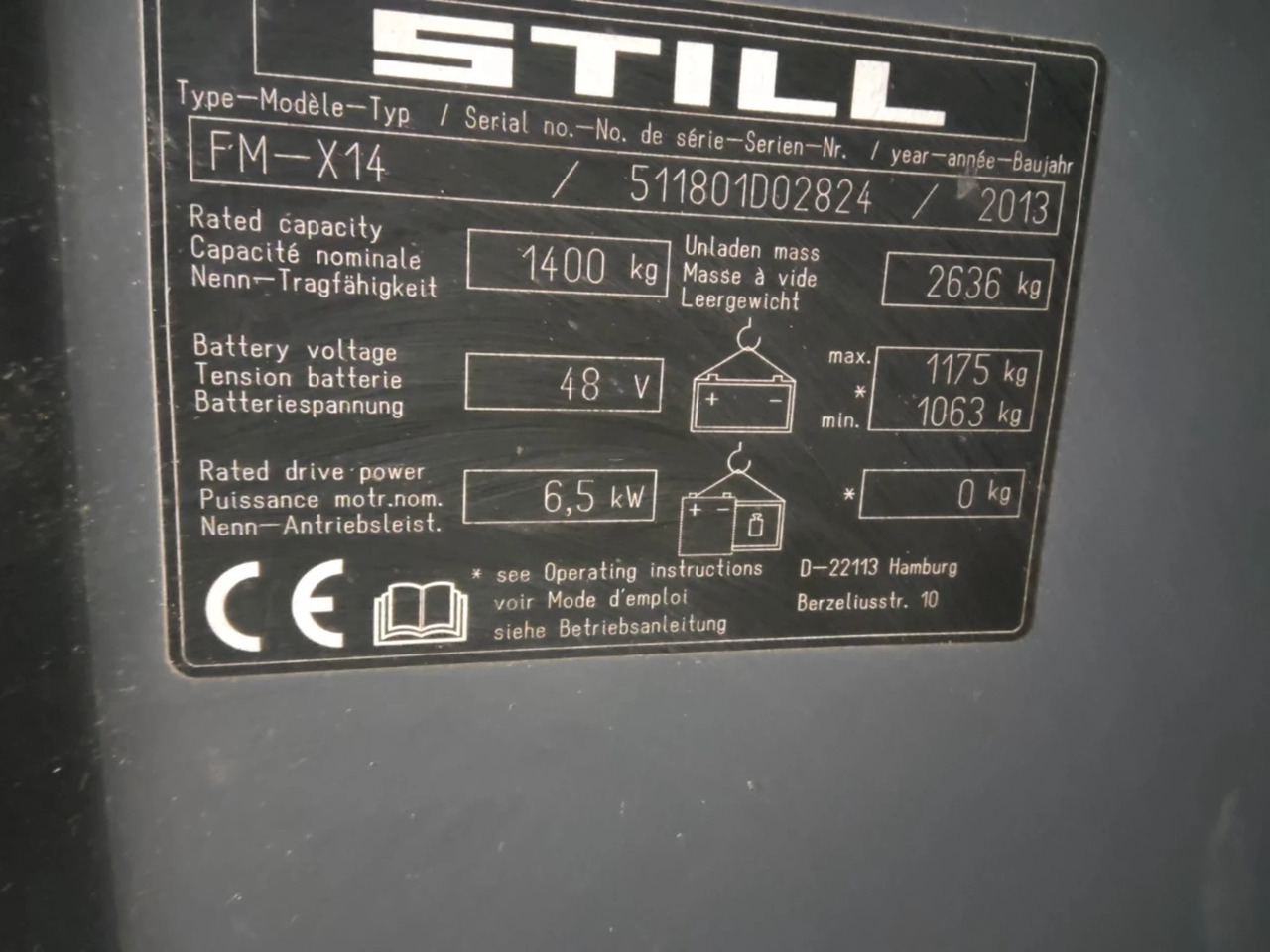 STILL FM-X14 - משאית הגעה: תמונה 2 STILL FM-X14 - משאית הגעה: תמונה 2