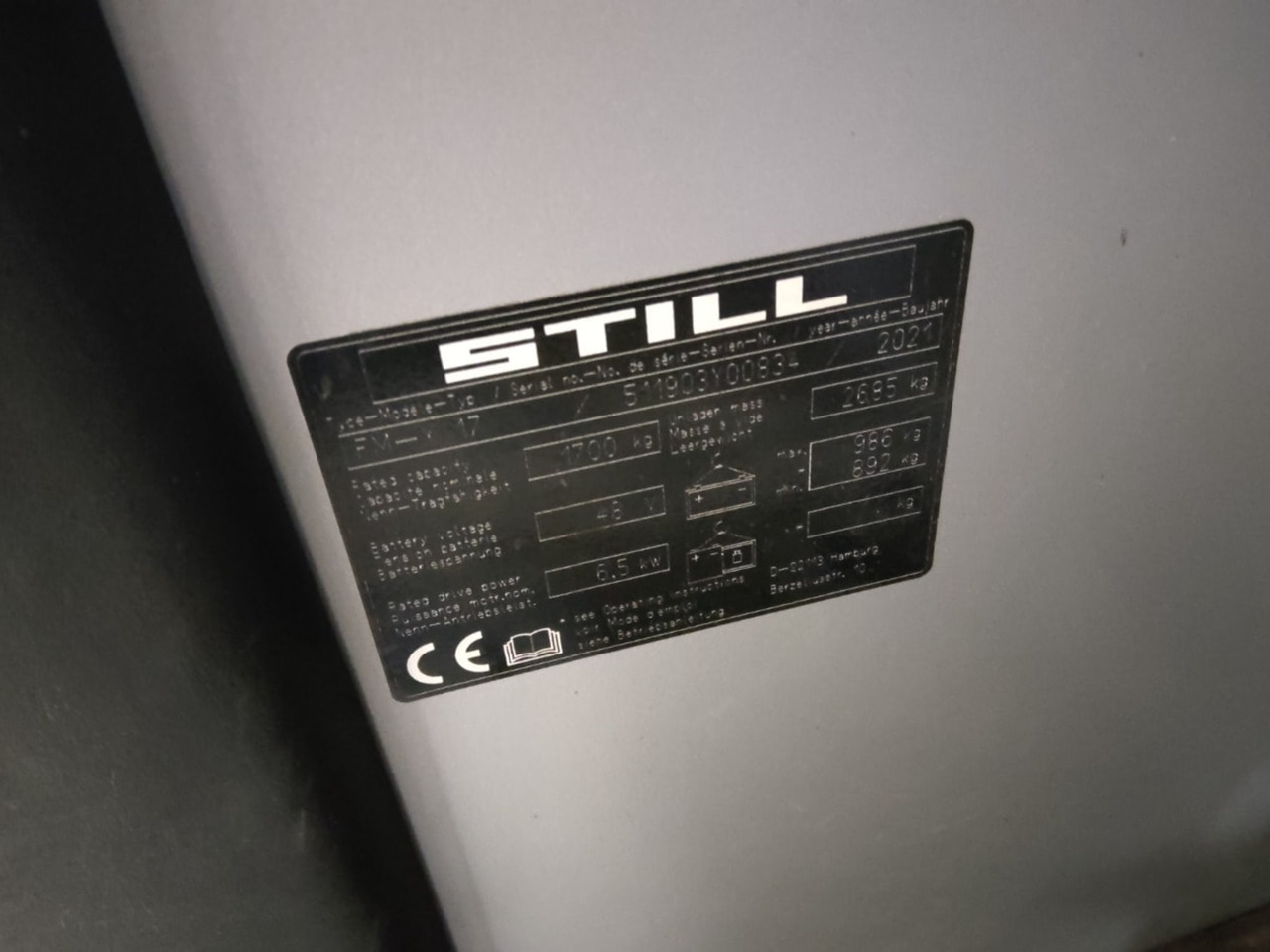 STILL FM-X17 - משאית הגעה: תמונה 5 STILL FM-X17 - משאית הגעה: תמונה 5