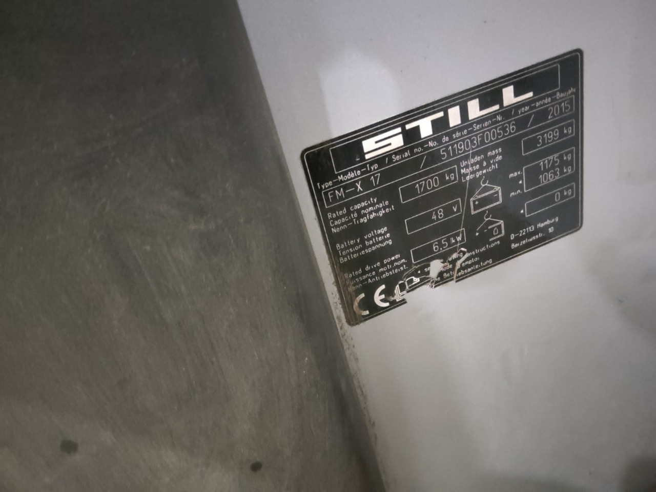 STILL FM-X17 - משאית הגעה: תמונה 2 STILL FM-X17 - משאית הגעה: תמונה 2