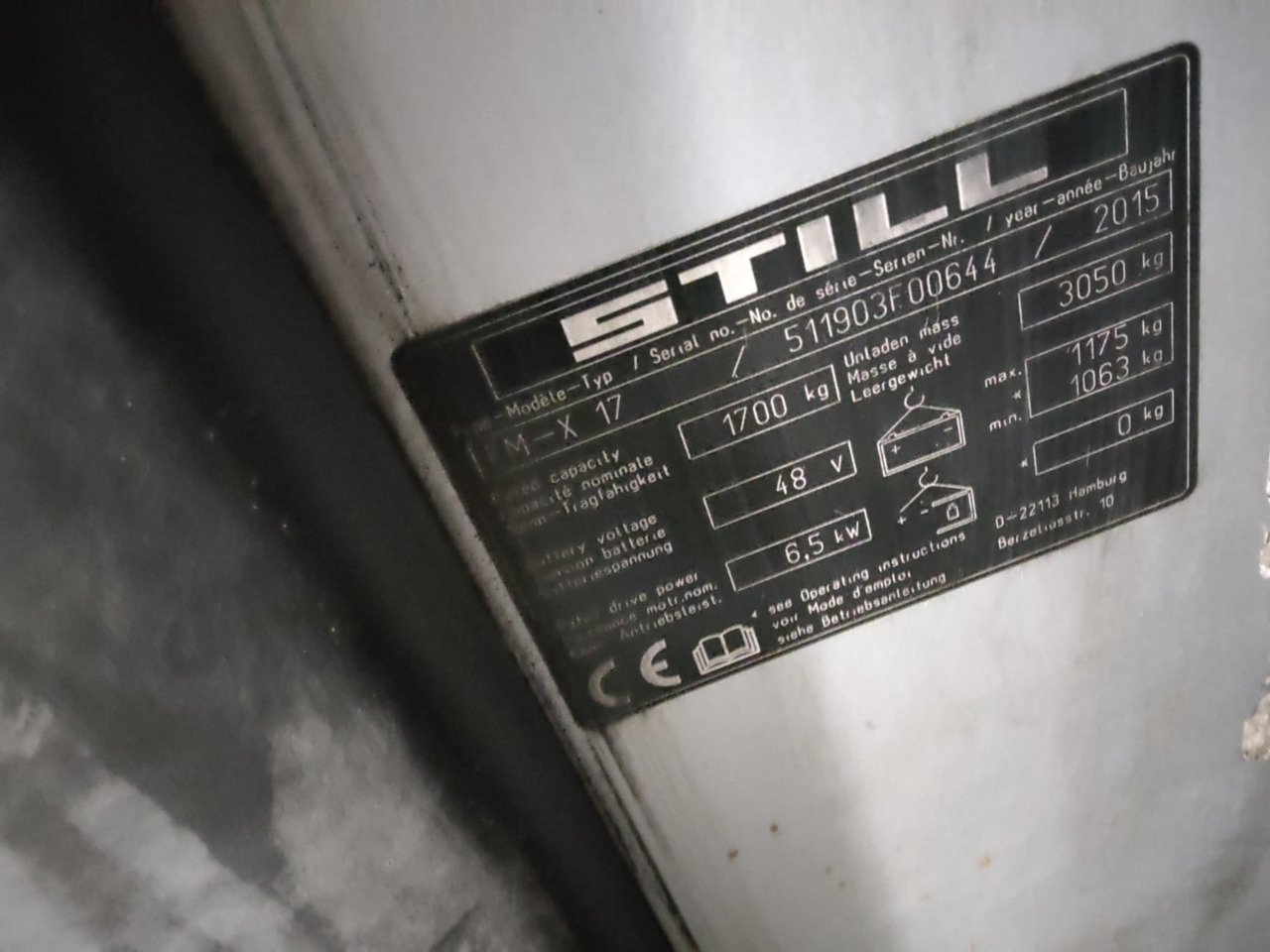 STILL FM-X17 - משאית הגעה: תמונה 2 STILL FM-X17 - משאית הגעה: תמונה 2