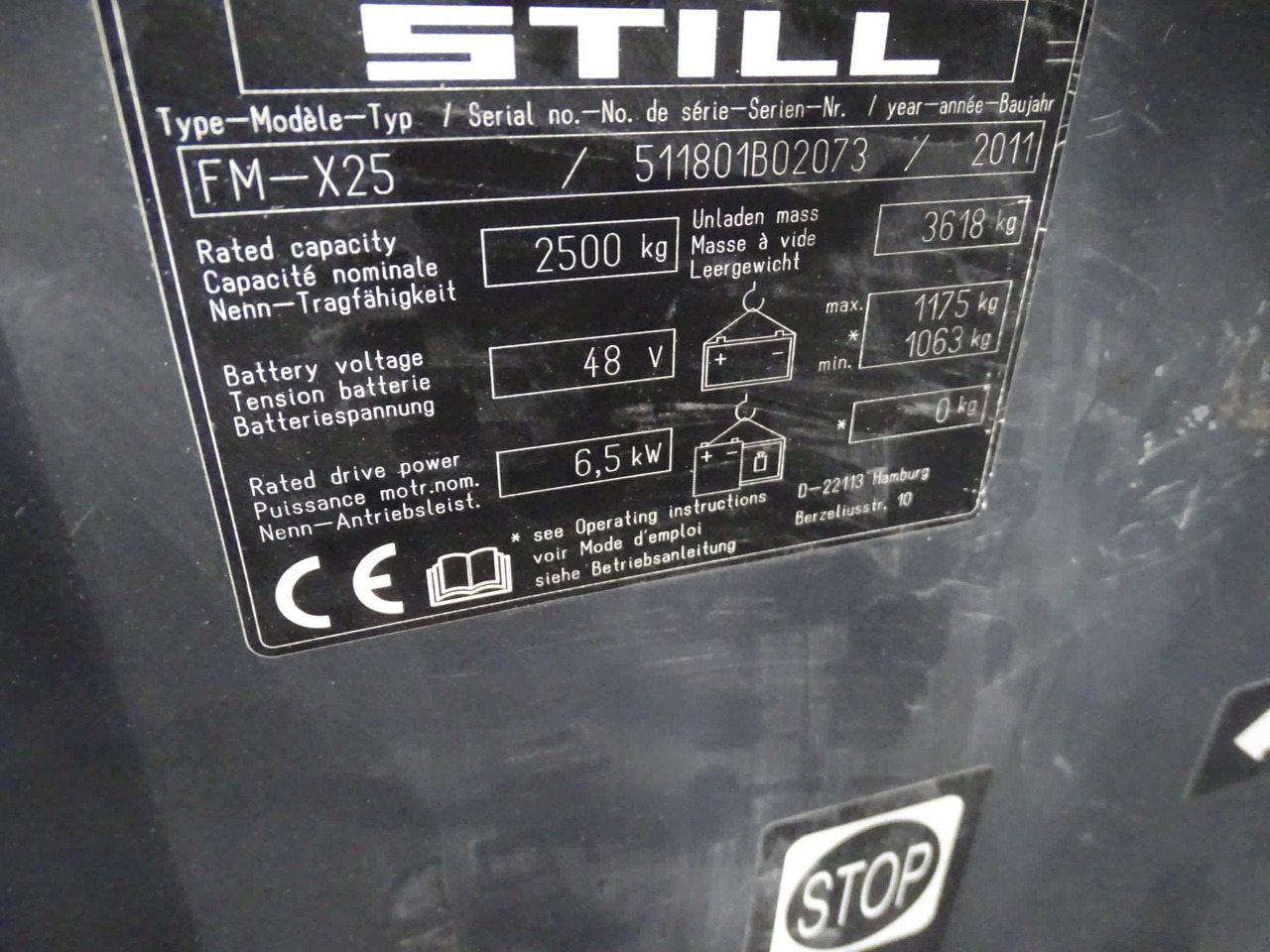 STILL FM-X25/DriveIn - משאית הגעה: תמונה 3 STILL FM-X25/DriveIn - משאית הגעה: תמונה 3