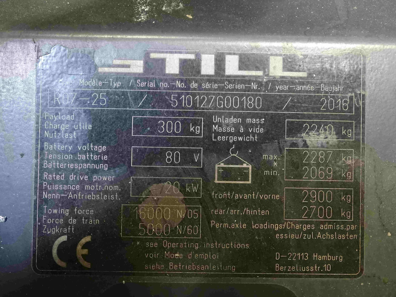 STILL R07-25/Sonder - טרקטור גרירה: תמונה 2 STILL R07-25/Sonder - טרקטור גרירה: תמונה 2