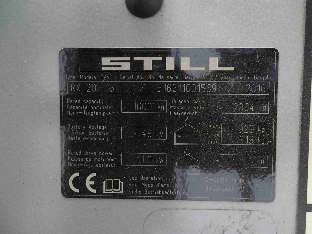 STILL RX20-16 - מלגזה חשמלית: תמונה 2 STILL RX20-16 - מלגזה חשמלית: תמונה 2