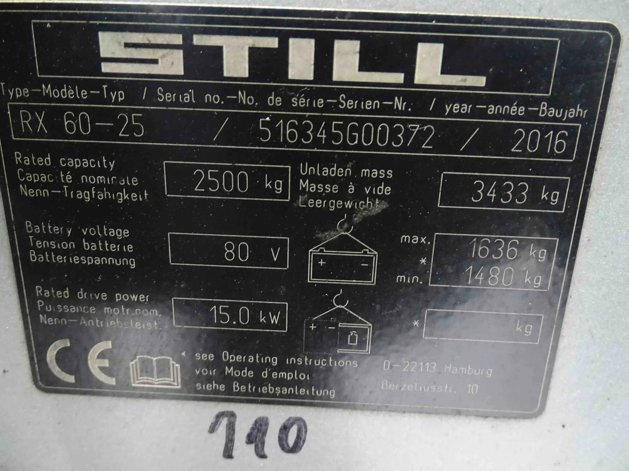 STILL RX60-25 - מלגזה חשמלית: תמונה 2 STILL RX60-25 - מלגזה חשמלית: תמונה 2