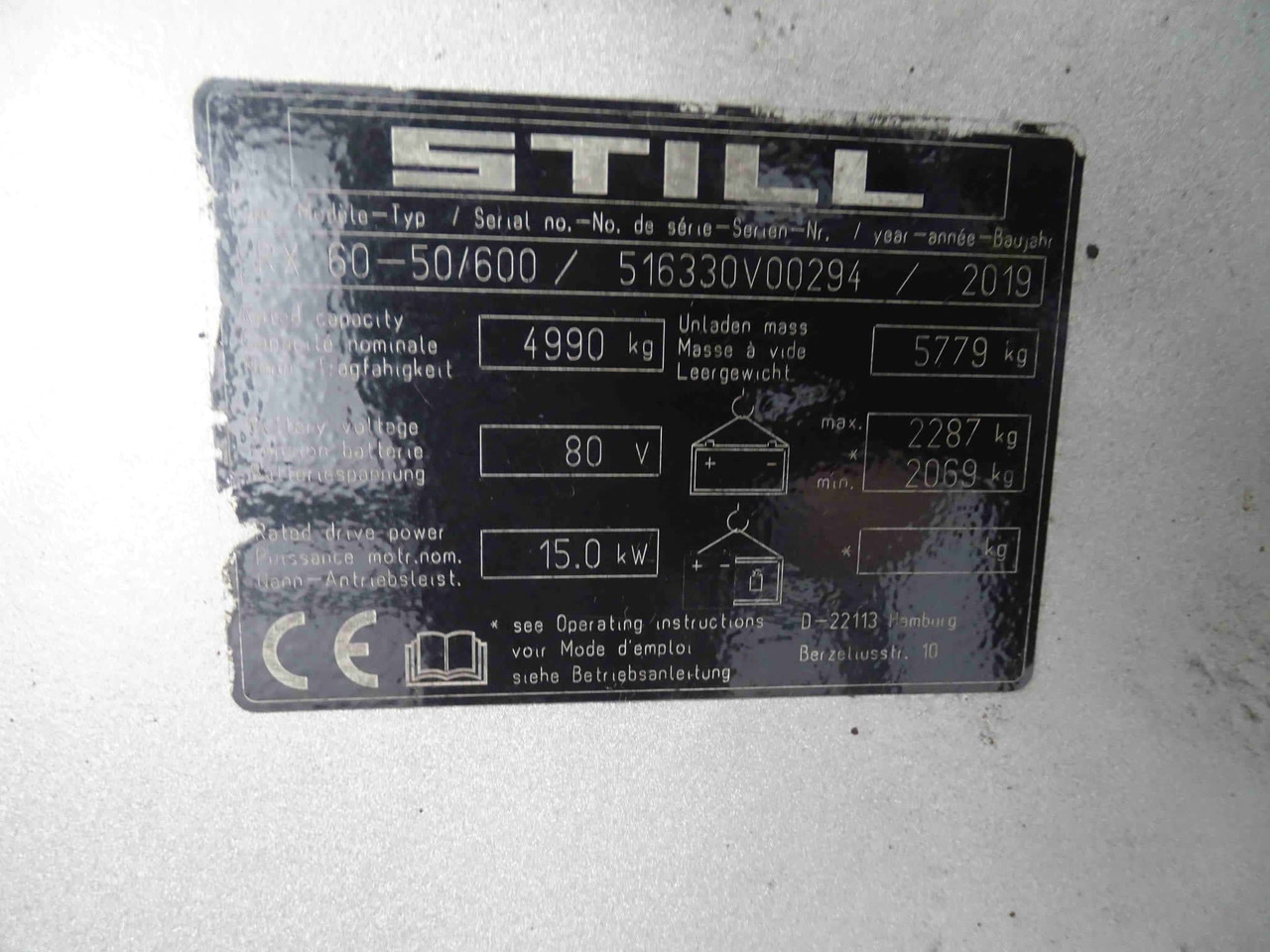 STILL RX60-50/600 - מלגזה חשמלית: תמונה 2 STILL RX60-50/600 - מלגזה חשמלית: תמונה 2