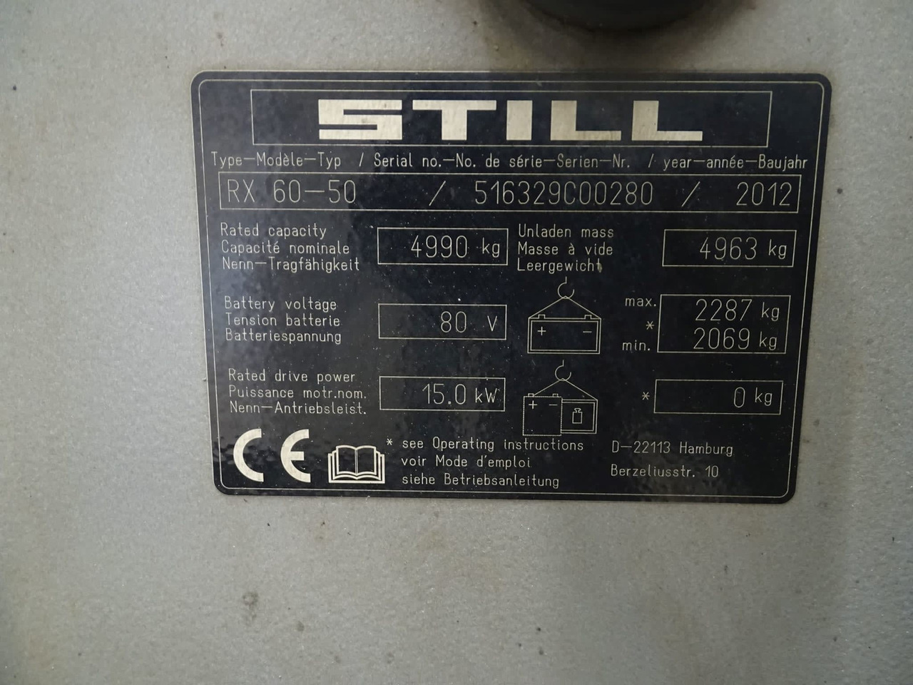 STILL RX60-50 - מלגזה חשמלית: תמונה 2 STILL RX60-50 - מלגזה חשמלית: תמונה 2