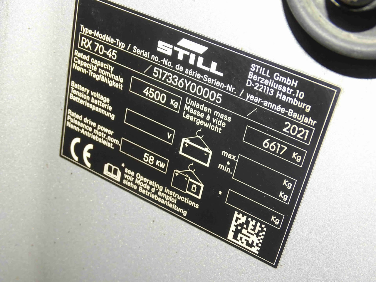 STILL RX70-45T - מלגזת LPG: תמונה 2 STILL RX70-45T - מלגזת LPG: תמונה 2