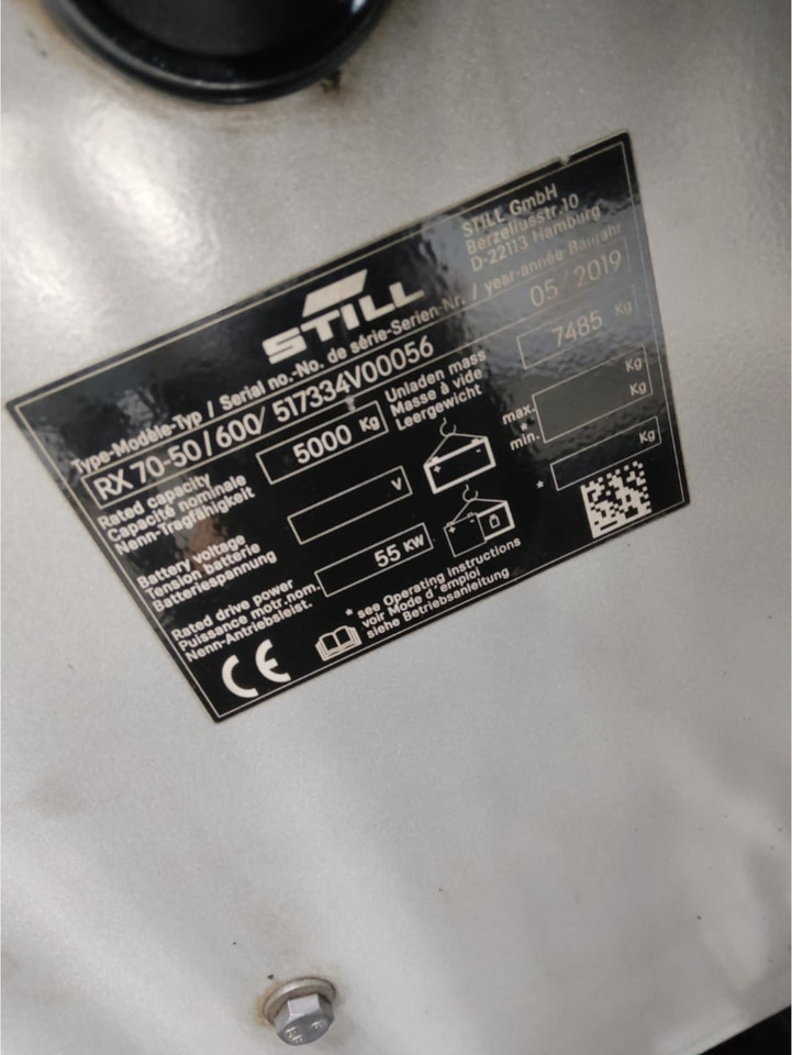 STILL RX70-50/600 - מלגזת סולר: תמונה 5 STILL RX70-50/600 - מלגזת סולר: תמונה 5