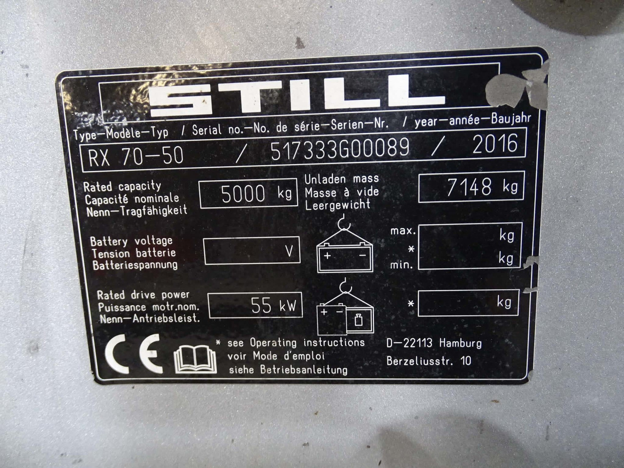 STILL RX70-50 - מלגזת סולר: תמונה 5 STILL RX70-50 - מלגזת סולר: תמונה 5