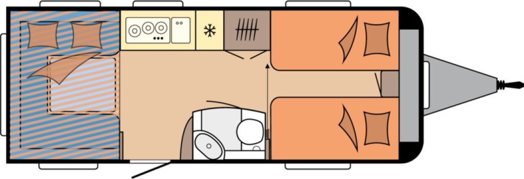 Hobby De Luxe 515 UHL 2000kg. Backofen, Dunsthaube + - קרוואן נגרר: תמונה 2 Hobby De Luxe 515 UHL 2000kg. Backofen, Dunsthaube + - קרוואן נגרר: תמונה 2