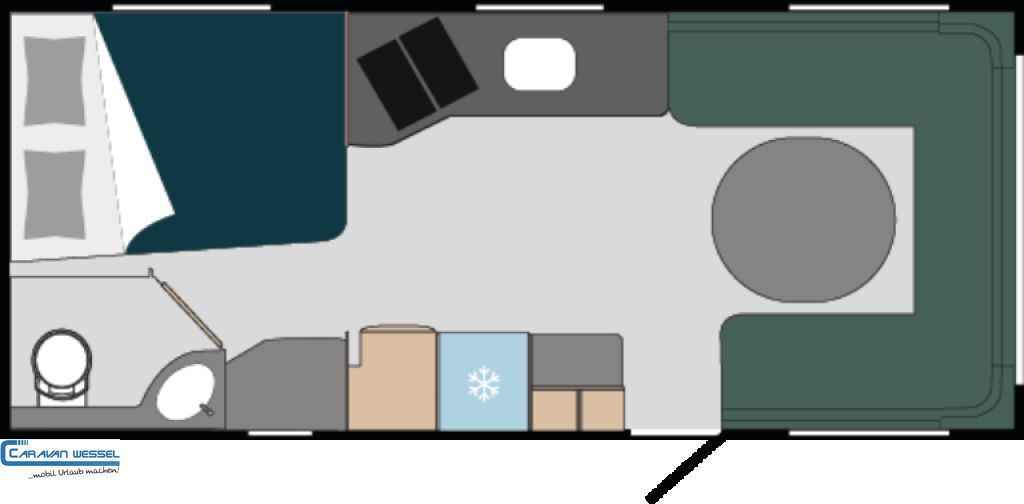 Polar 590 FWA Blueline SONDERMODELL Modellwechsel - קרוואן נגרר: תמונה 2 Polar 590 FWA Blueline SONDERMODELL Modellwechsel - קרוואן נגרר: תמונה 2