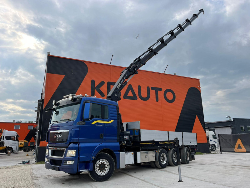 MAN TGX 35.480 8x4*4 HIAB 288E-7 / PLATFORM L=6397 mm - משאית צד נופל/ שטוחה, משאית מנוף: תמונה 1 MAN TGX 35.480 8x4*4 HIAB 288E-7 / PLATFORM L=6397 mm - משאית צד נופל/ שטוחה, משאית מנוף: תמונה 1