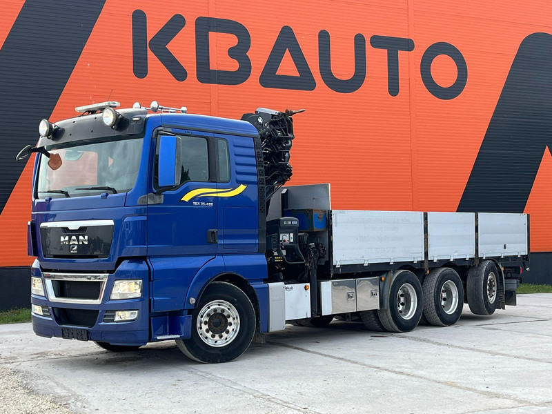 MAN TGX 35.480 8x4*4 HIAB 288E-7 / PLATFORM L=6397 mm - משאית צד נופל/ שטוחה, משאית מנוף: תמונה 2 MAN TGX 35.480 8x4*4 HIAB 288E-7 / PLATFORM L=6397 mm - משאית צד נופל/ שטוחה, משאית מנוף: תמונה 2